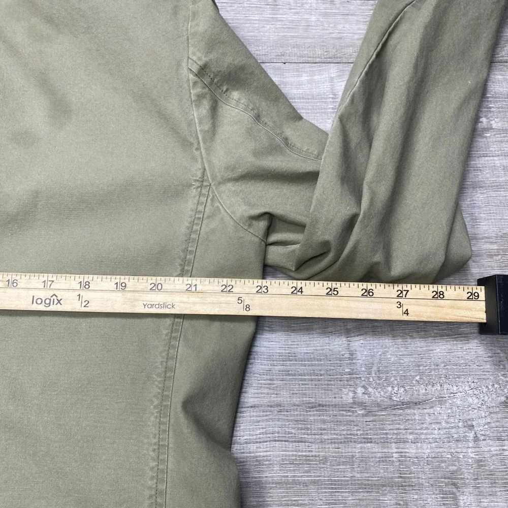 L.L. Bean Blazer Mens XL Green Cotton Canvas Unstructured 2-Button Sport Coat